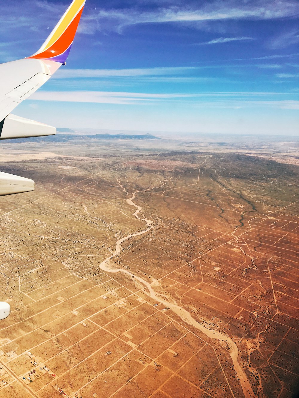 aerial photography of open field