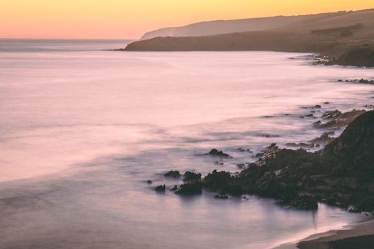 calm ocean waves in Rosetta Head Australia