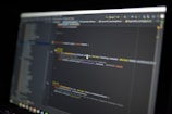 monitor showing computer application