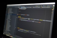 monitor showing computer application