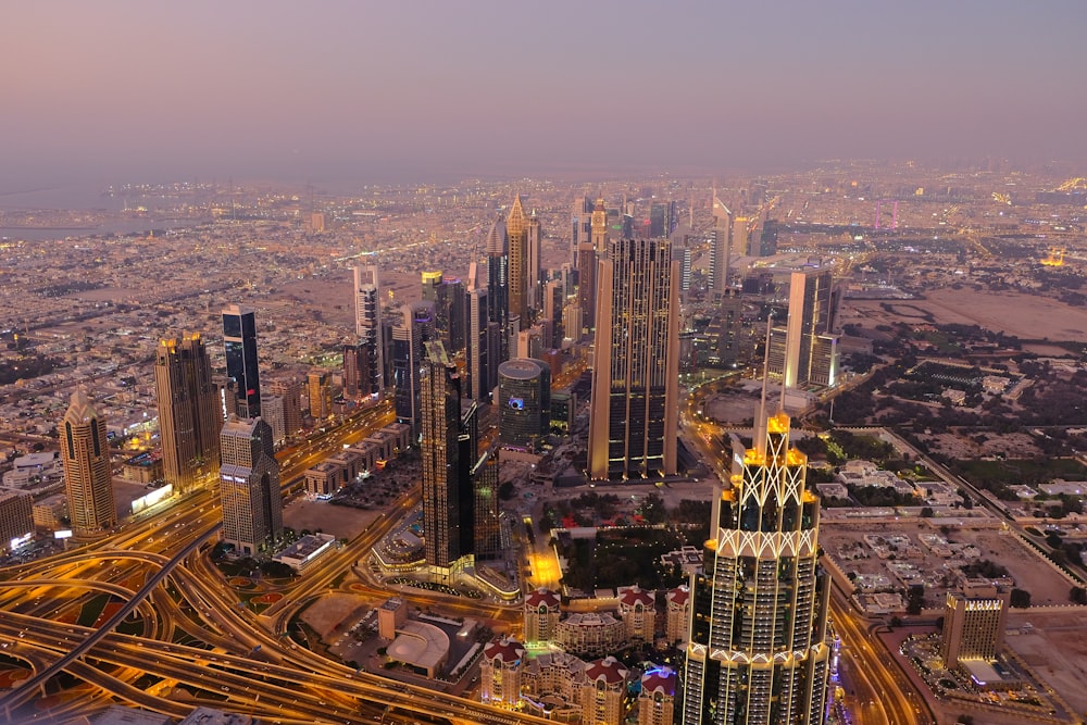 bird's eye view of cityscape