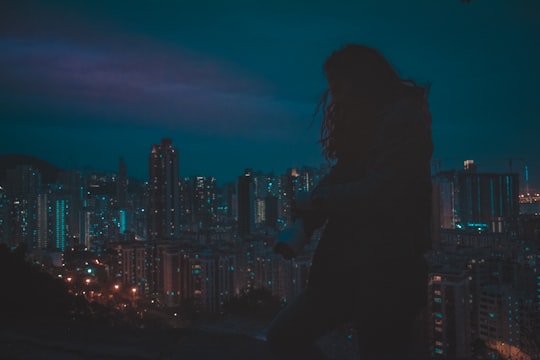 silhouette of person in Sham Shui Po Hong Kong