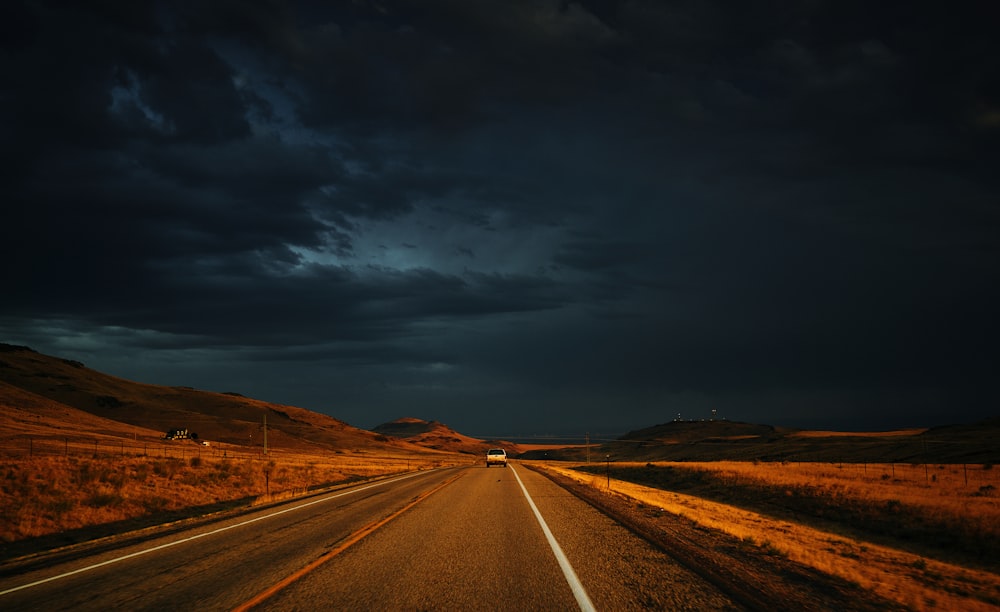 photo of road towards mountain