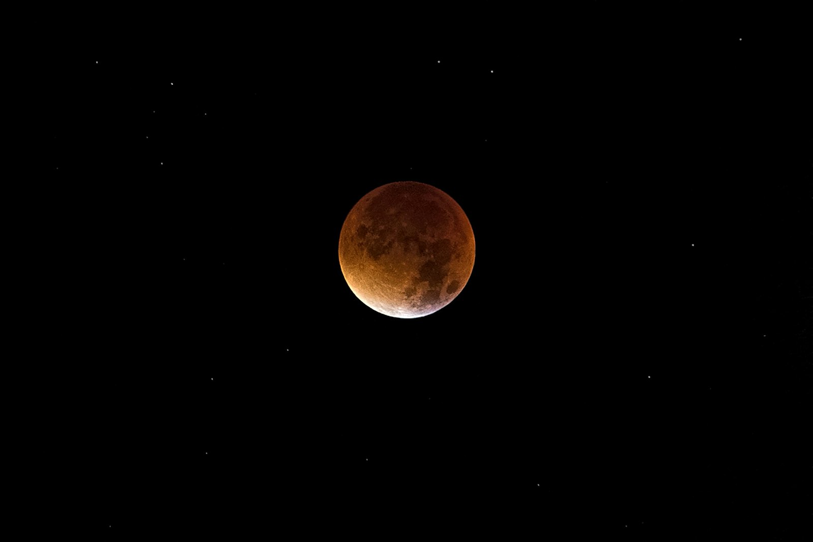 Tamron 18-270mm F3.5-6.3 Di II PZD sample photo. Partial lunar eclipse photography