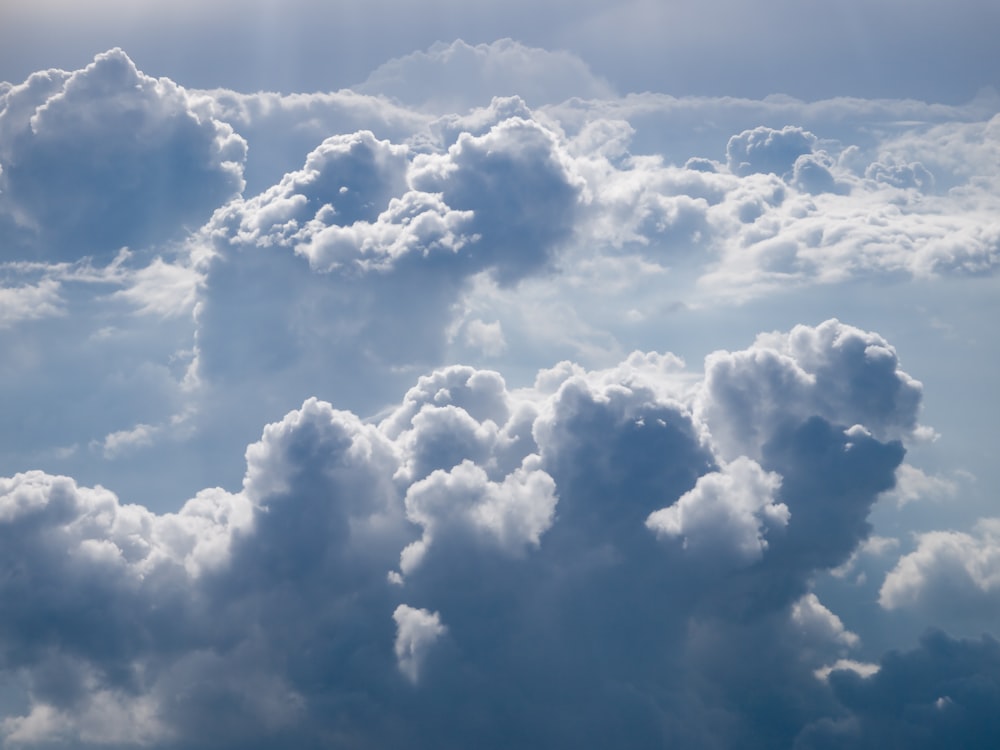 aerial photography of clouds