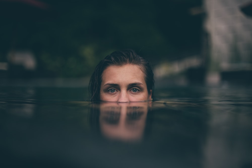 woman on body of water