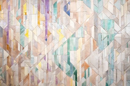 beige and multicolored surface