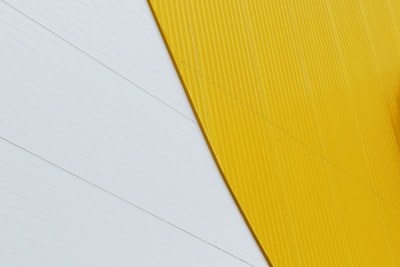 white and yellow wall