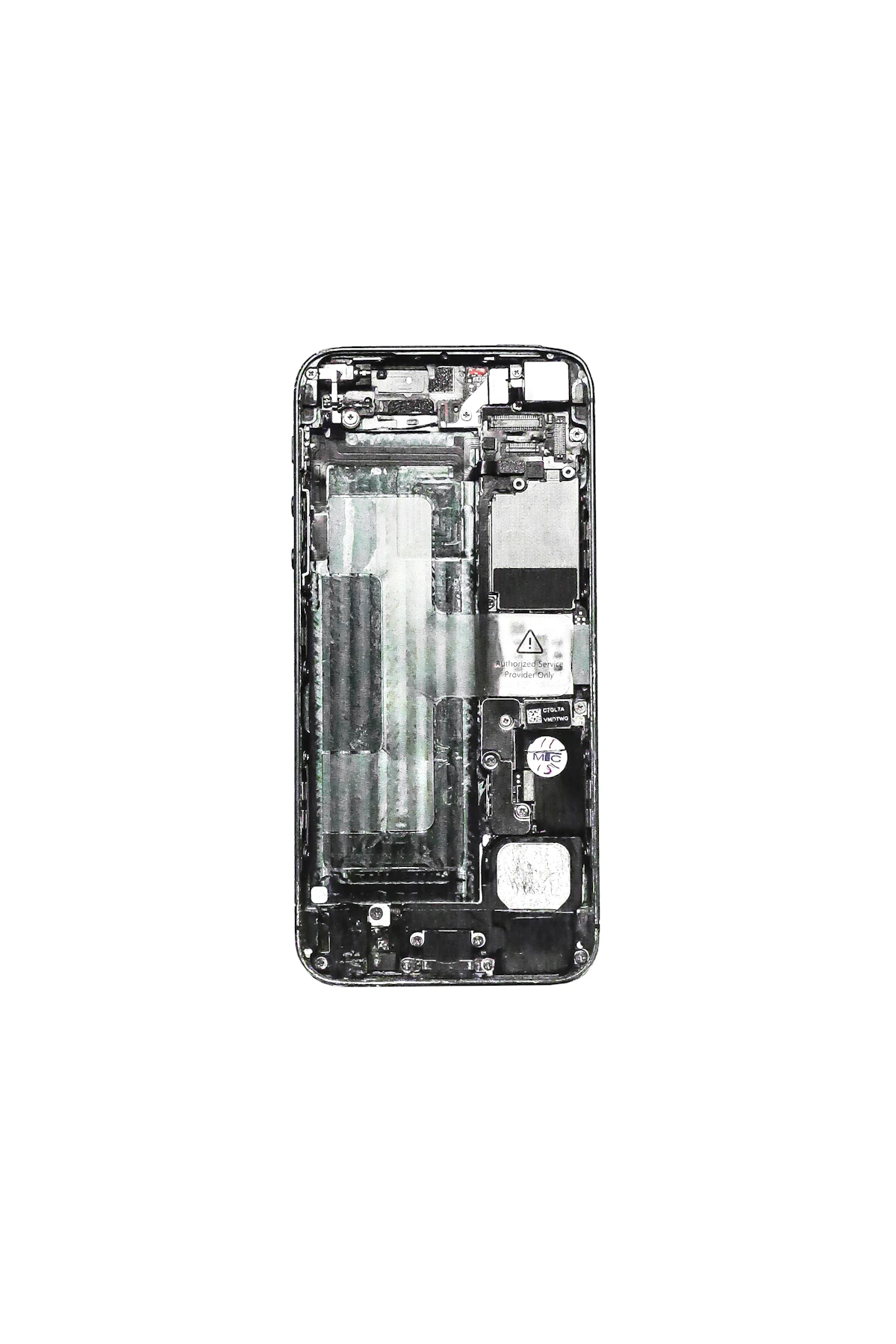 Fotografía de un teléfono celular negro