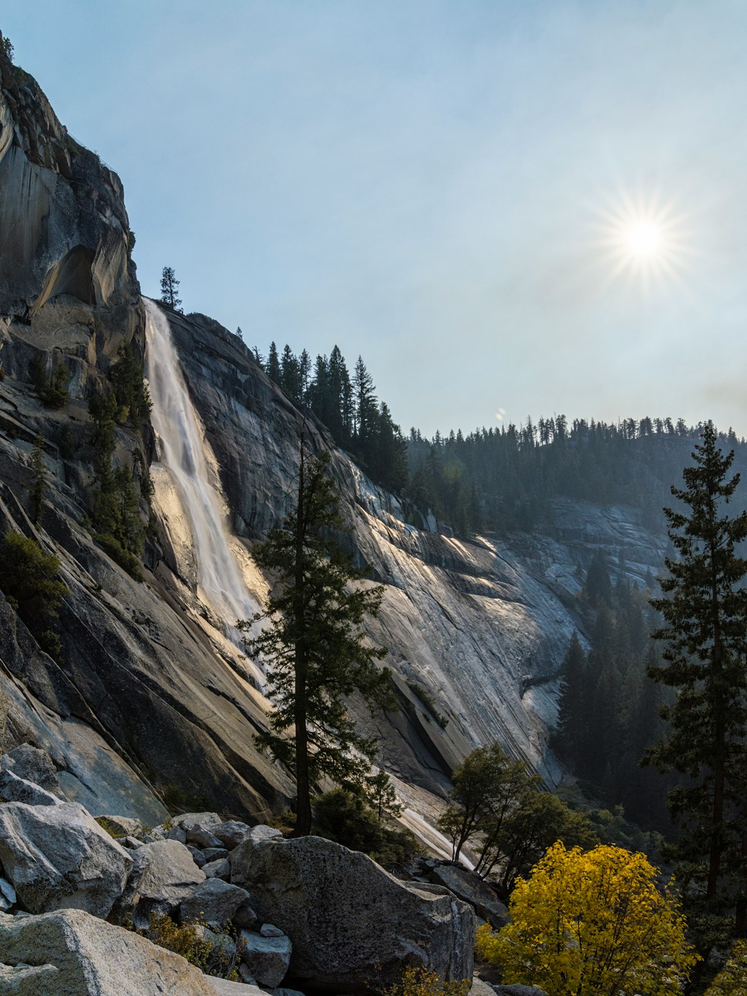 travelers stories about Mountain range in Nevada Falls, United States