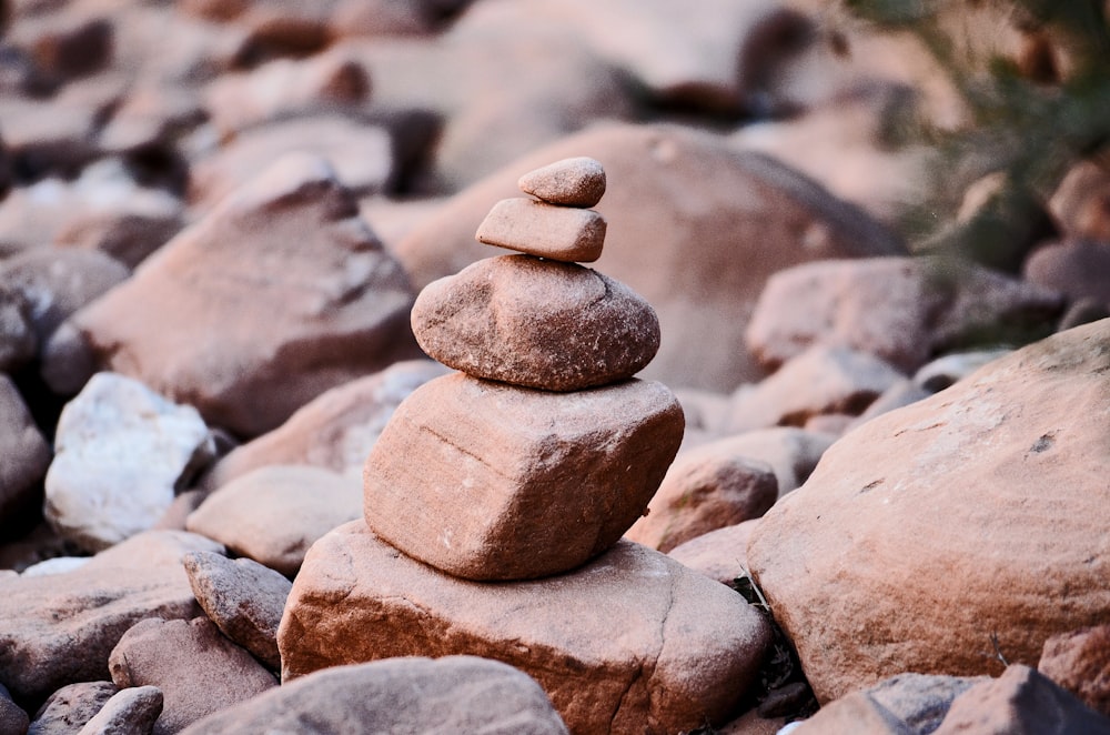 brown rock formation