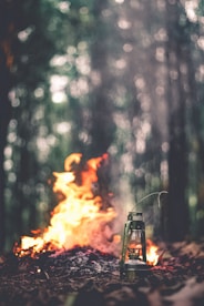 Feu de camp en exterieur