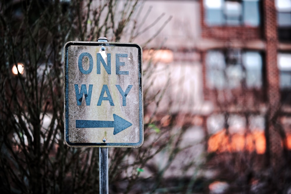 One Way signage