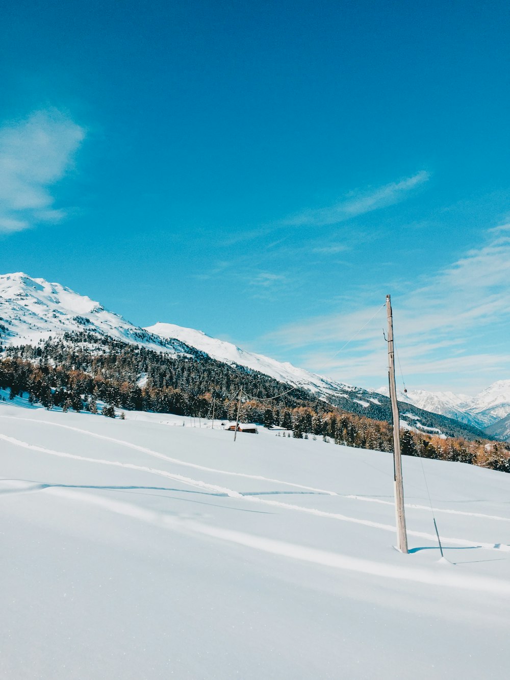 snow-covered mountain during daytime