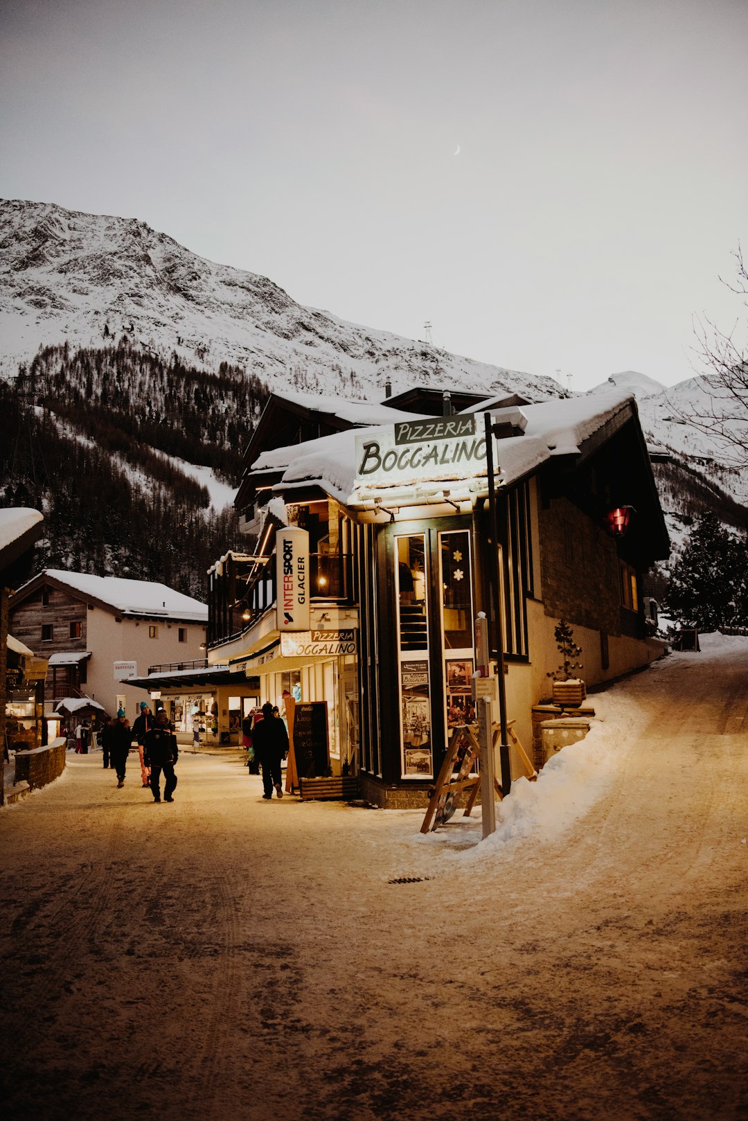 Town photo spot Saas-Fee Old Town, View of Matterhorn