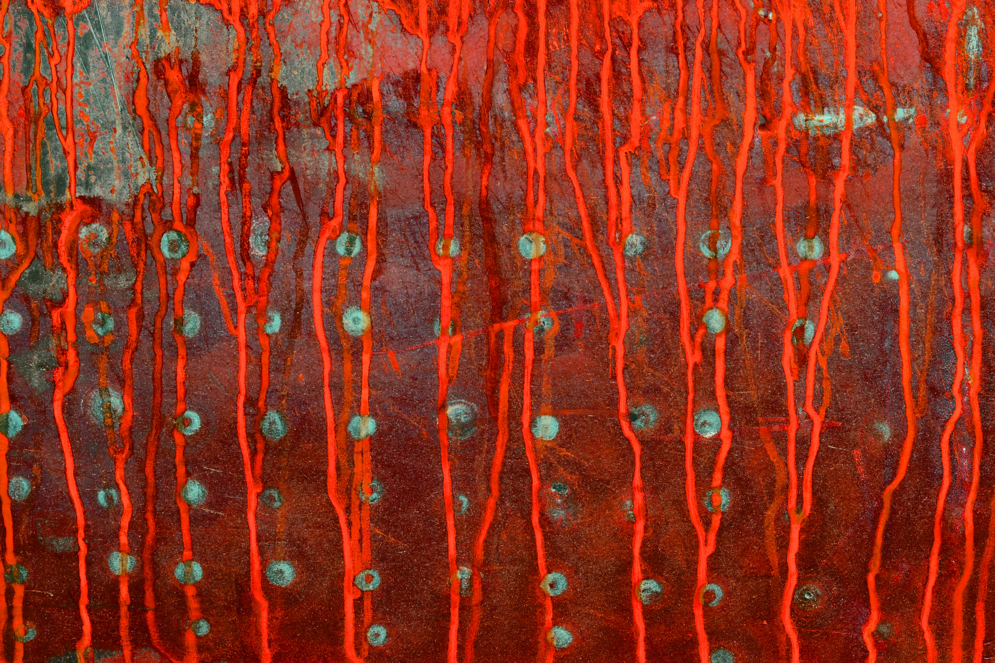 red strings with accessories