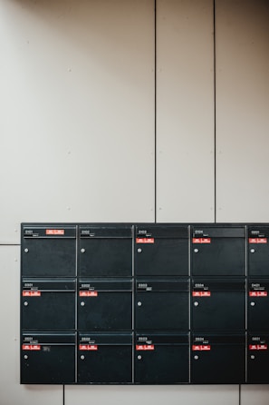 Picture of a tidy and efficient condominium mailroom managed by Wallclo