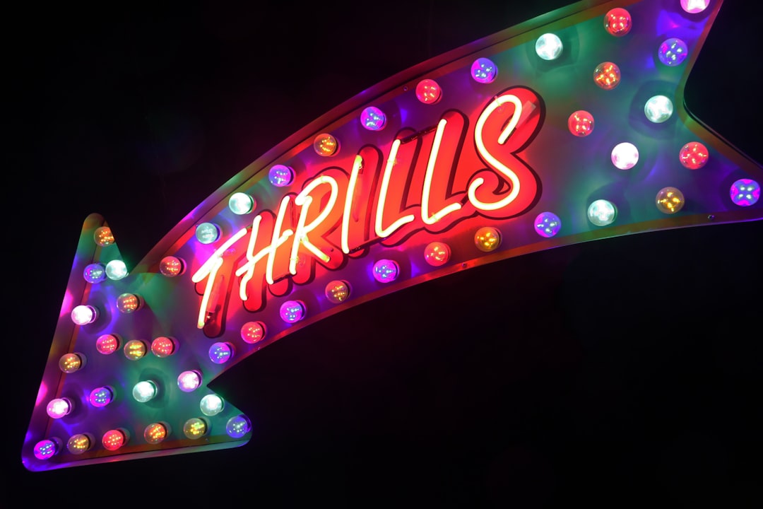Thrills neon sign