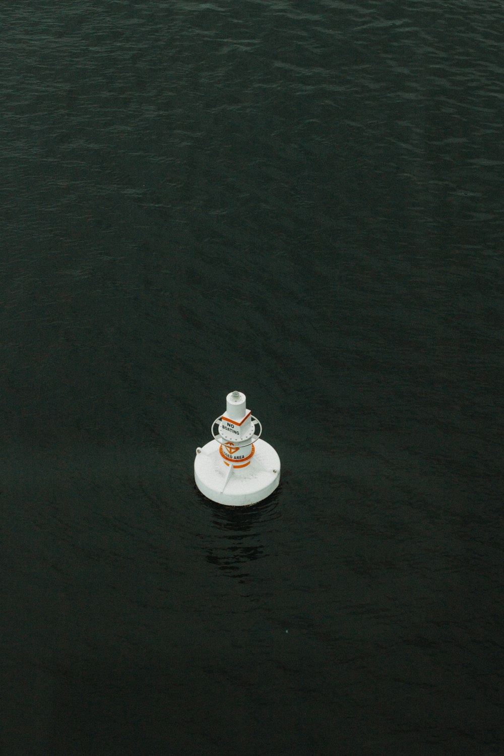 ornement blanc rond sur le dessus d’un plan d’eau flottant