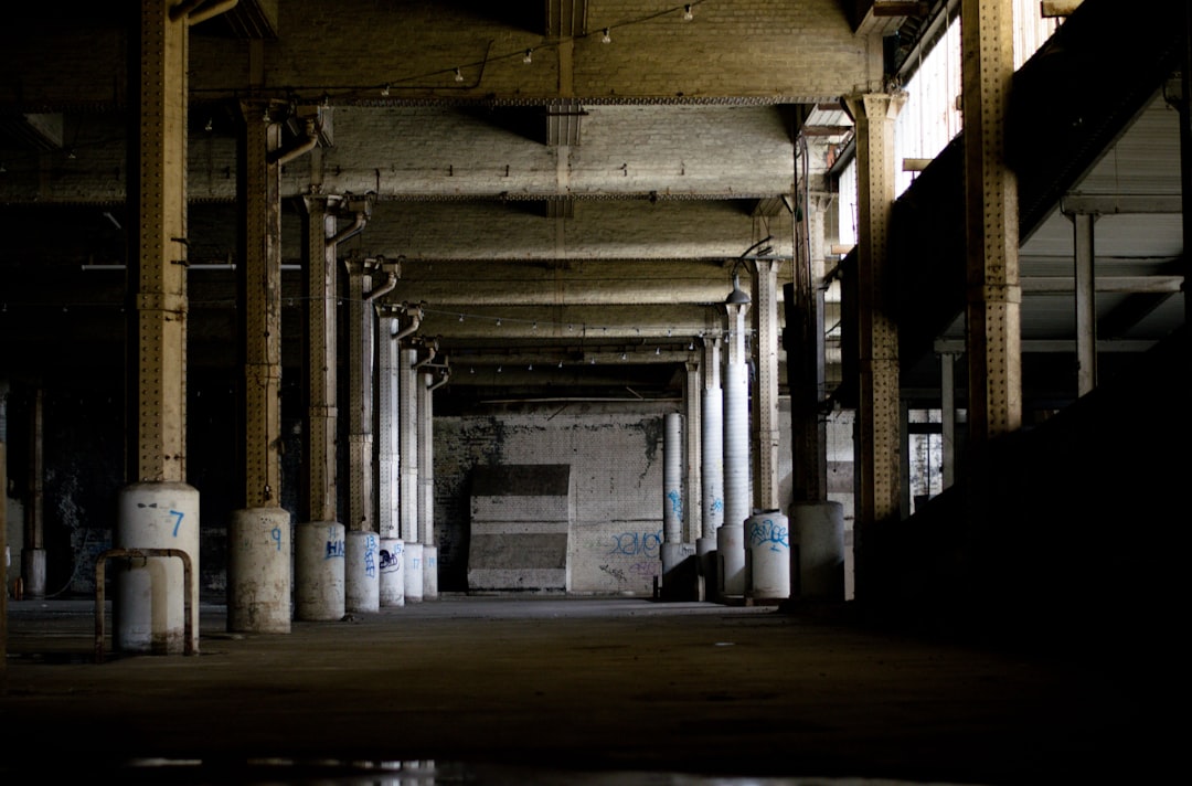 concrete building interior photo,