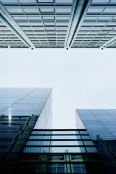 worm's-eye view of buildings
