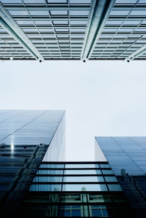 worm's-eye view of buildings