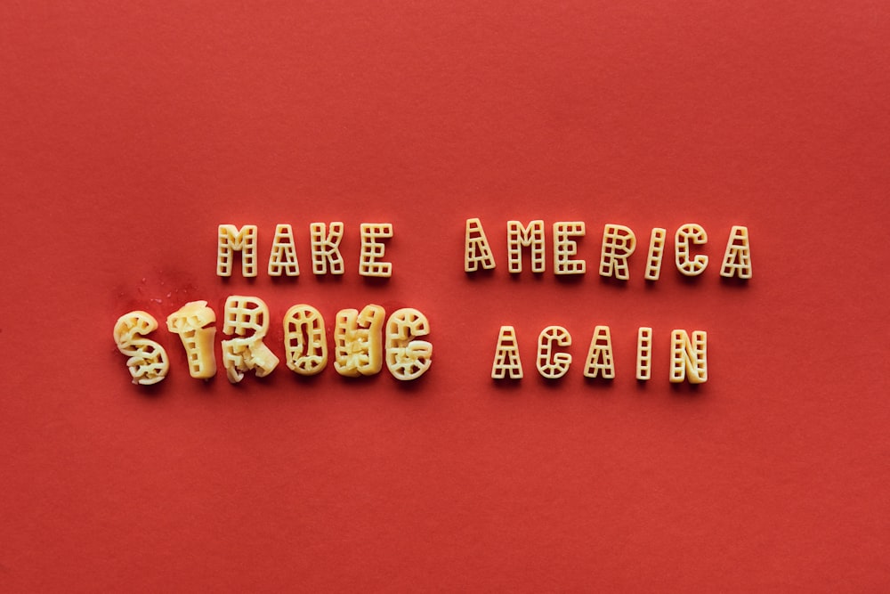 Póster Make America Strong Again (Hagamos a Estados Unidos fuerte otra vez)