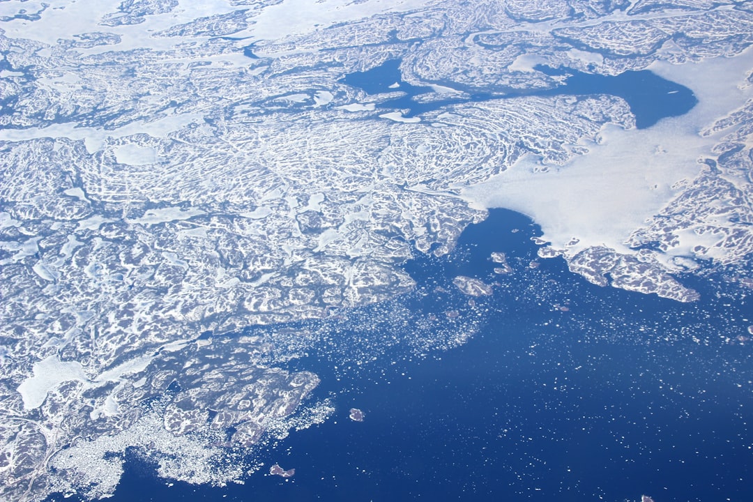 bobbling water, This is a Picture i`ve made while flying over Greenland and Northern Canada.
