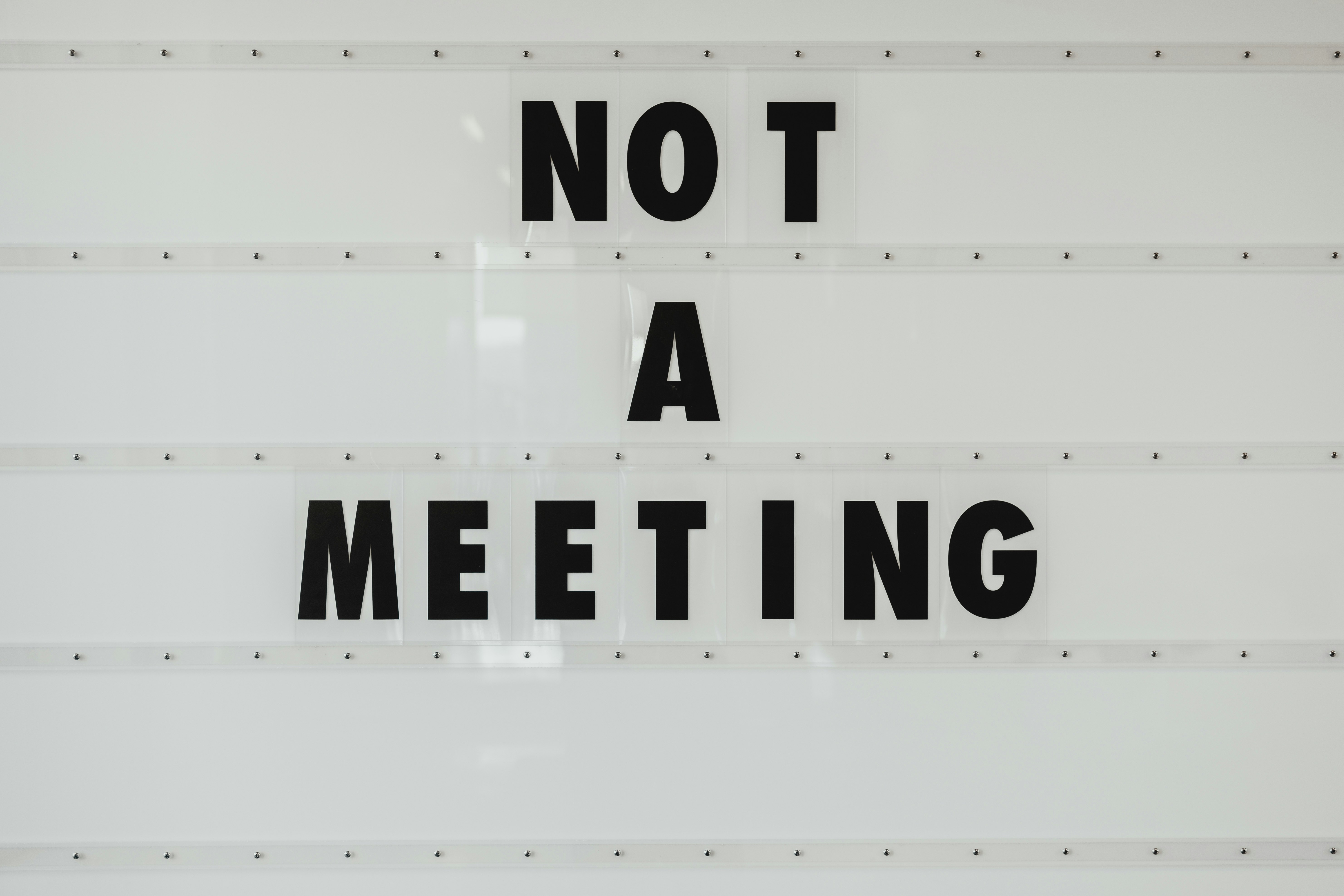 NOT A MEETING