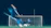 Action shot of a soccer player mid-kick with a blurred stadium crowd in the background.