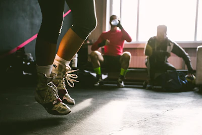 Corredores em treino de longa distância