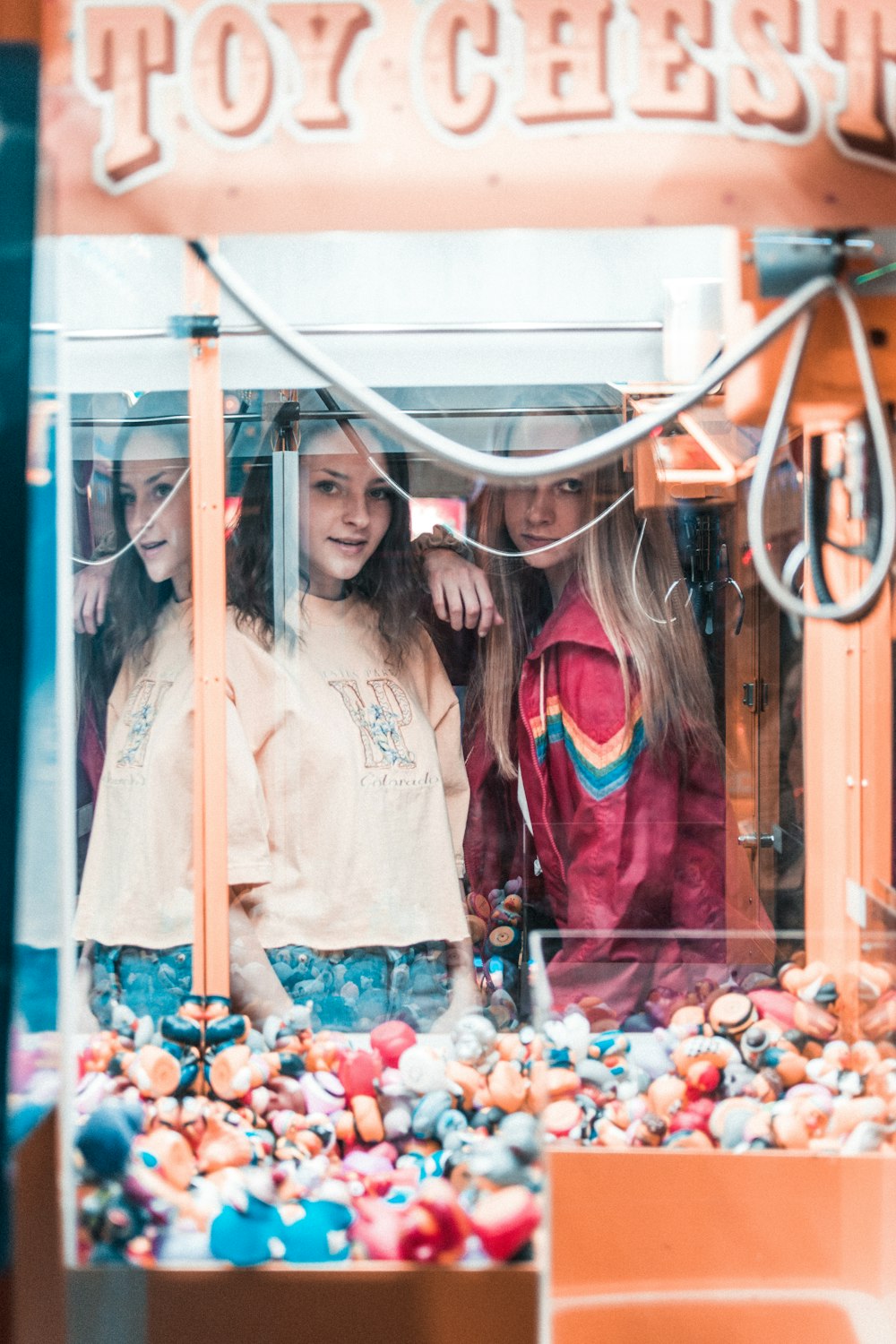 woman playing arcade