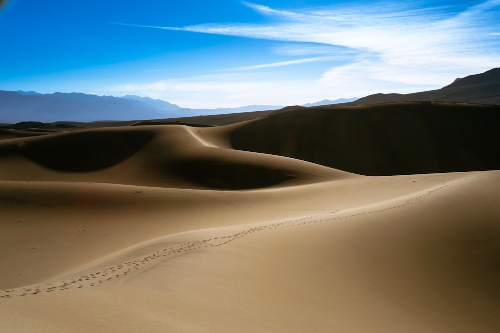 Tagsüber aufgenommene Wüste