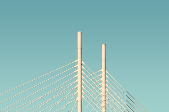 grey bridge suspension screenshot in Malmö Sweden