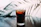 Close-up of a chilled beverage with condensation, set against the backdrop of the SipVista trailer.