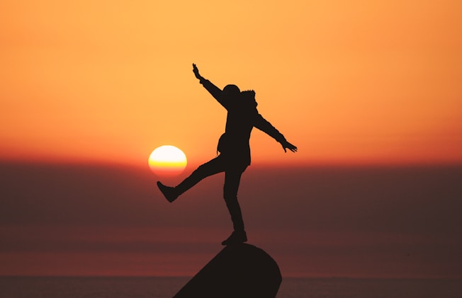 foto de sombra en atardecer, imagen ilustrativa