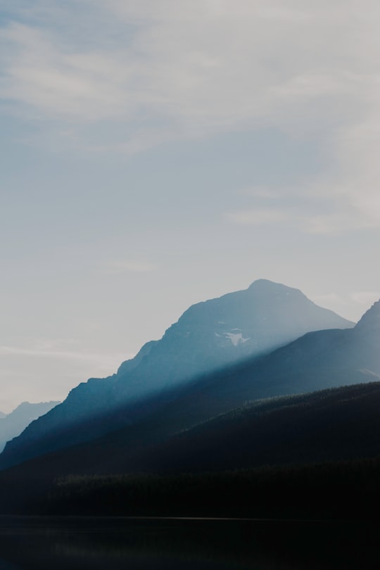 silhouette photography of mountain in Bowman Lake United States