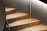 A beautifully crafted wooden staircase showcasing intricate details and natural finishes.