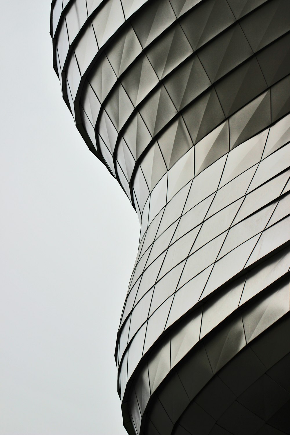 grayscale photo of a building