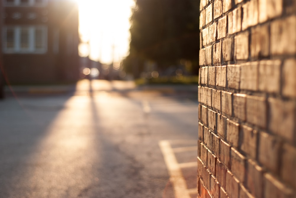 brown concrete wall brick