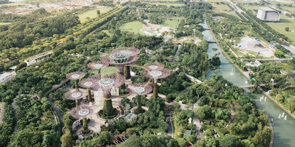 eagle eyes view of landmark during daytime