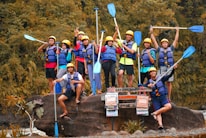 An engaging image of people enjoying outdoor activities with rented equipment.