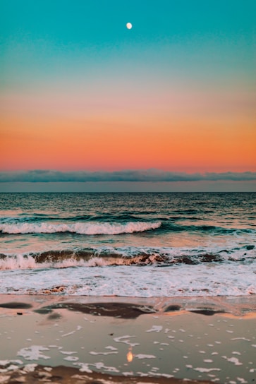 ocean water during golden hour