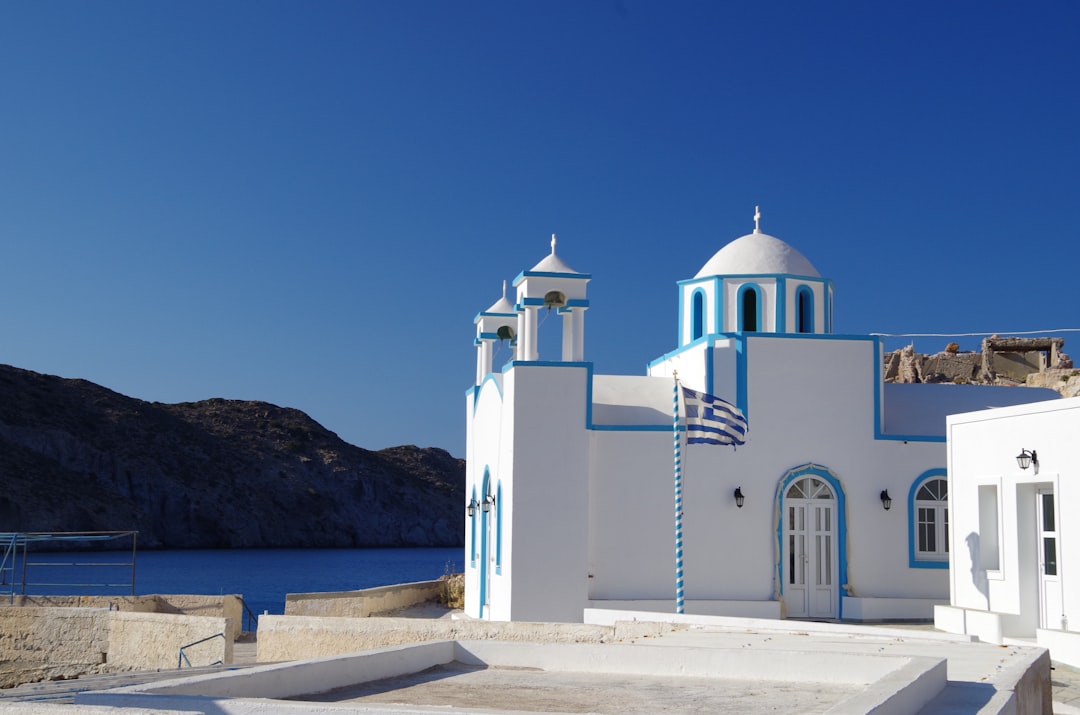white concrete house, Greek island