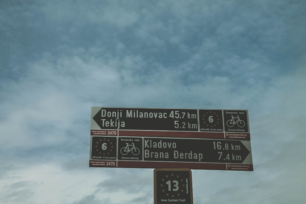 Donji Milanovac signage