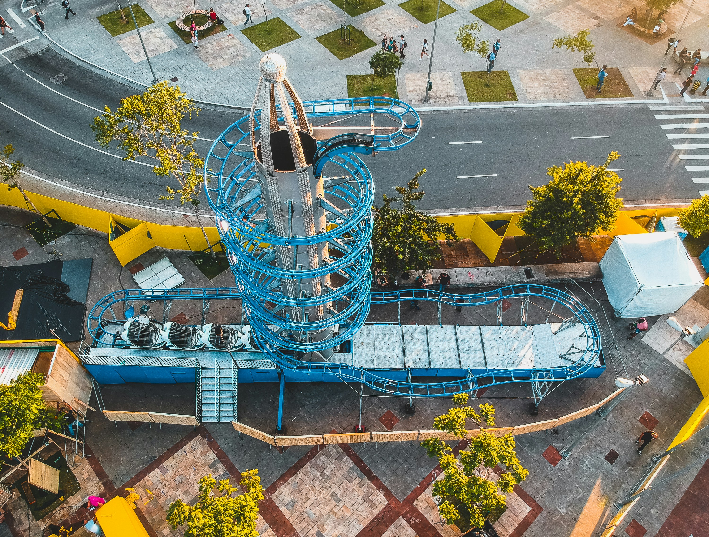 teal metal coaster rollercoaster teams background