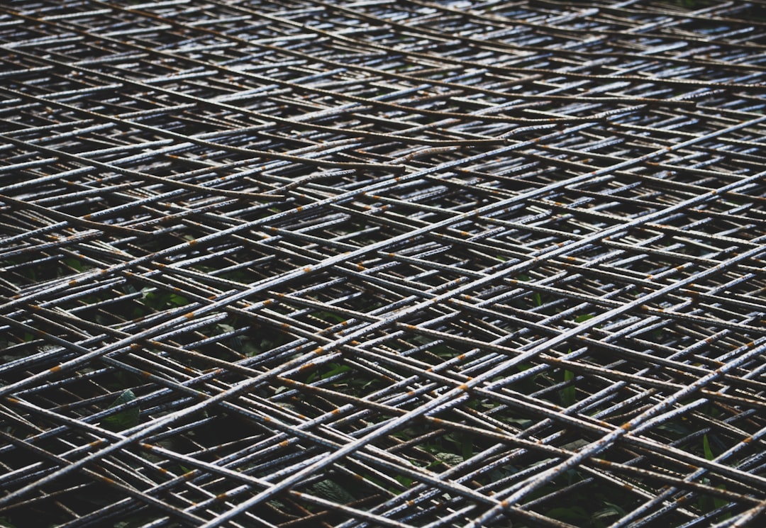 gray metal grille, Grid