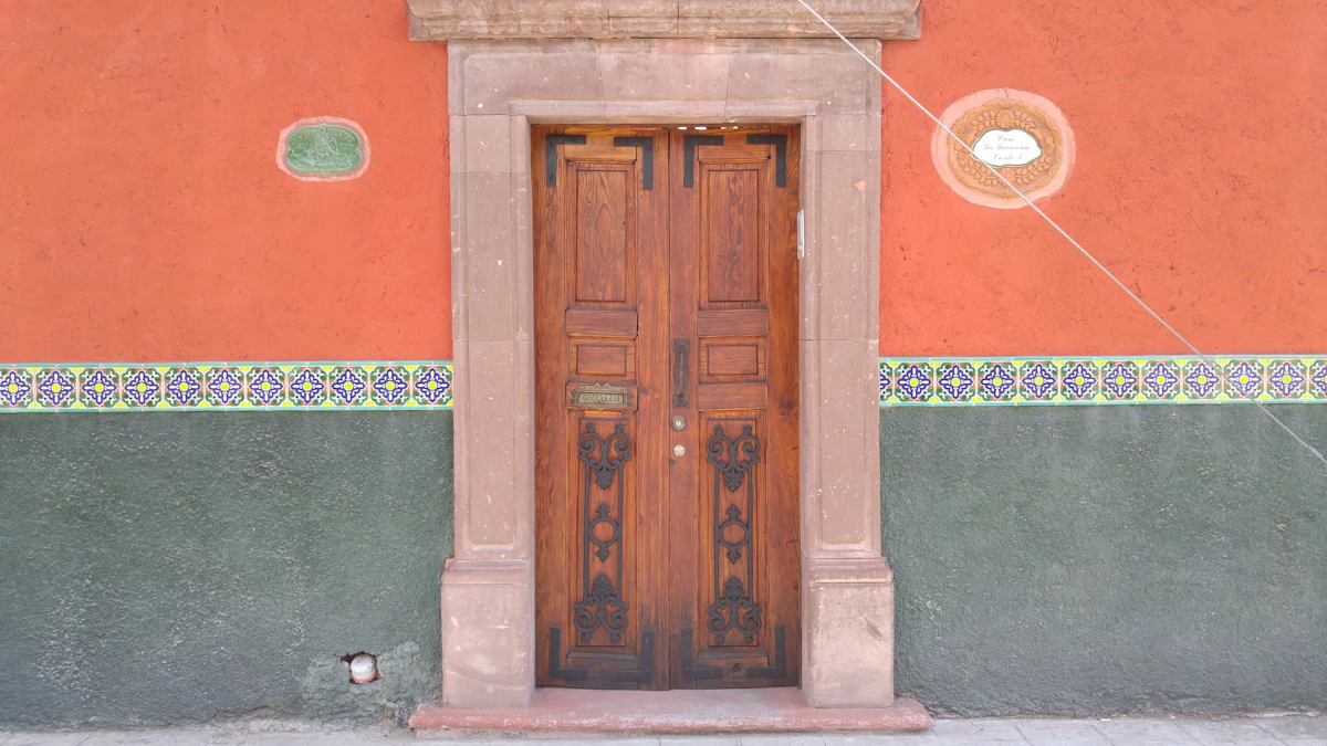 Fountain and colonial buildings in San Miguel de Allende