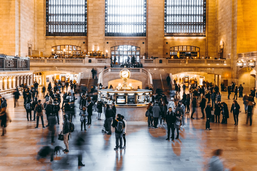 group of people on museum