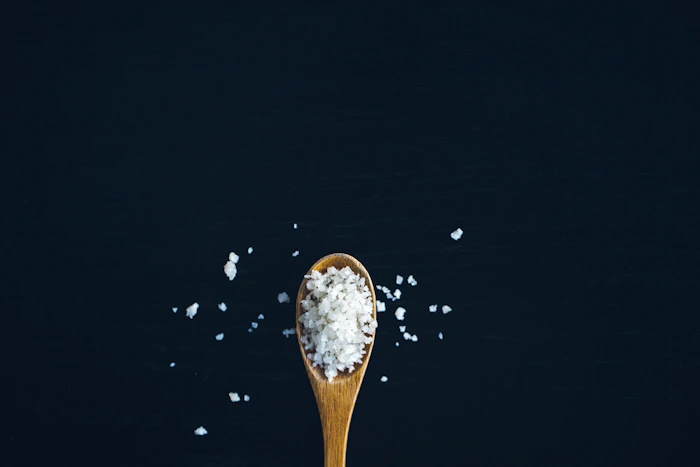 Bowl of flaky sea salt